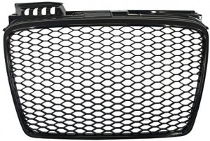 Grila Centrala compatibil cu AUDI A4 B7 Facelift 2004-2008 RS4 Negru Lucios - Img 2