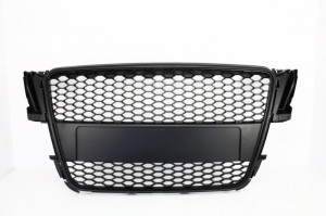Grila Centrala compatibil cu AUDI A5 8T 2007-2011 RS Design Negru Mat