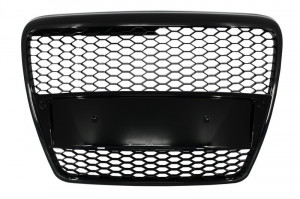 Grila Centrala compatibil cu AUDI A6 4F C6 2004-2007 RS Design Negru Lucios
