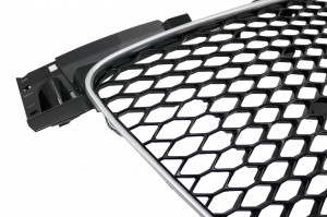 Grila Centrala compatibil cu AUDI TT 8J 2006-2014 RS Design Crom Negru Lucios - Img 3