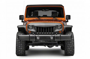 Grila Centrala compatibil cu JEEP Wrangler, Rubicon JK 2007-2017 Eagle Eyes Design Negru Mat - Img 4