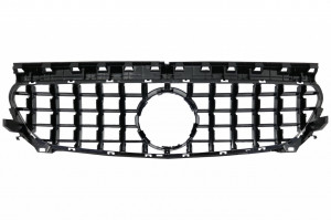Grila Centrala compatibil cu MERCEDES CLA C117 X117 W117 2013-2018 CLA45 GT-R Panamericana Design Negru - Img 4