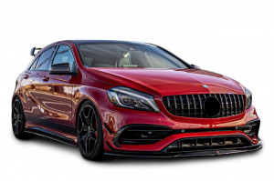Grila Centrala compatibil cu Mercedes clasa A W176 2015-2018 A45 GT-R Panamericana Design Negru - Img 5