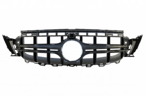 Grila Centrala compatibil cu Mercedes clasa E W213 S213 C238 A238 2016-> Crom Negru E63 Design - Img 3