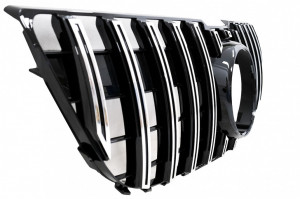Grila Centrala compatibil cu Mercedes GLK-Class X204 Facelift 2013-2015 GT-R Panamericana Design Crom - Img 4