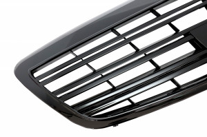 Grila Centrala compatibil cu Mercedes S-Class W221 Facelift 2010-2013 S65 Design Negru Lucios - Img 3