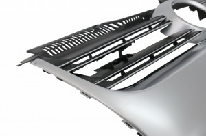 Grila Centrala compatibil cu VW Golf 5 V 2003-2007 R32 Design Brushed Aluminium - Img 4
