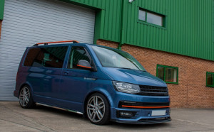 Grila Centrala fara emblema compatibil cu VW T6 Bus, Transporter 2015-2019 Negru Mat - Img 4