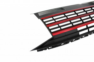Grila Centrala fara emblema compatibil cu VW T6 Bus Transporter 2015-2019 Negru Rosu - Img 3