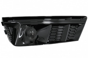 Grile Laterale compatibil cu Audi A4 B9 Sedan Avant 2016-2018 RS4 Desing Negru - Img 6