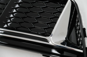 Grile Laterale compatibil cu Audi A4 B9 Sedan Avant 2016-2018 RS4 Desing Silver Edition - Img 4