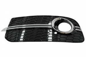 Grile Laterale compatibil cu Audi Q5 SUV 8R Facelift 2012-2016 RS Design Negru Lucios Crom - Img 2