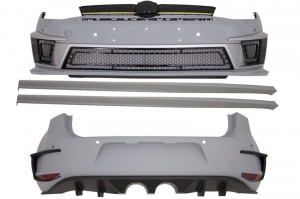 Kit Exterior Complet compatibil cu VW Golf VII 7 2012-2017 R400 Look cu Sistem Evacuare - Img 6
