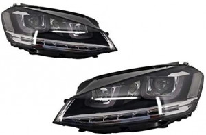 Kit Exterior Complet compatibil cu VW Golf VII 7 2013-2017 R20 R Look cu Sistem de Evacuare R Look - Img 3