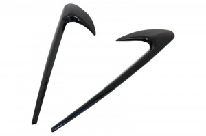 Ornamente Aripi compatibil cu MERCEDES C-Class W205 S205 E-Class W213 S213 Negru Lucios