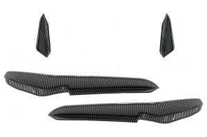 Ornamente bara fata flapsuri compatibil cu VW Golf 7.5 R Hatchback 2017-2020 Carbon Look
