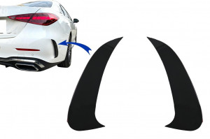 Ornamente bara spate flapsuri compatibil cu Mercedes C Class W206 Sport Line 2021-> Negru Lucios - Img 2