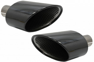 Ornamente Evacuare compatibil cu Audi A4 B9 2016-2019 A5 F5 2017-2019 Negru