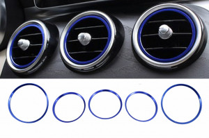 Ornamente Guri de Ventilatie A-Design Albastre compatibil cu MERCEDES A Class W176 B Class W246 CLA Class C117 and GLA Class X156