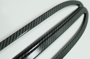 Ornamente Rama Reflectorizanti Bara Spate compatibil cu Mercedes A-Class W177 V177 AMG Line 2018-> Carbon - Img 3