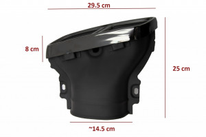 Ornamente tobe compatibil cu Mercedes E-Class W213 2016-> E63 S Design GLC SUV X253 GLC Coupe C253 2015-2017 Negru - Img 4