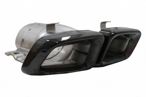 Ornamente tobe pentru sistemul de evacuare compatibil cu Mercedes M-Class W166 (2012-2015) CLS-Class W218 Facelift CLS630 Negru - Img 2