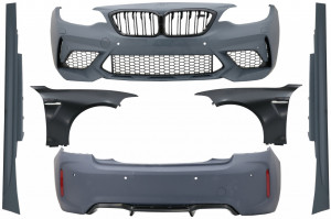 Pachet Exterior Complet compatibil cu BMW Seria 2 F22 Coupe F23 Cabrio (2014-2017) M2 Design