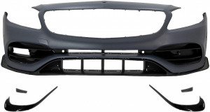Pachet Exterior Complet cu Grila Neagra compatibil cu Mercedes A-Class W176 2012-2018 Facelift A45 Design - Img 3