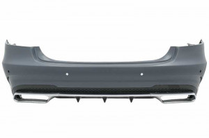 Pachet Exterior Complet cu Ornamente Evacuare Negre compatibil cu Mercedes E-Class W212 Facelift 2013-2016 E63 Design - Img 3