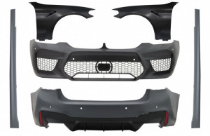 Pachet Exterior cu Aripi Laterale Negru compatibil cu BMW Seria 5 G30 2017-> M5 Design
