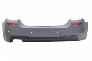 Pachet Exterior cu Prelungire Bara si Capace oglinzi compatibil cu BMW Seria 5 F10 Non LCI 2011-2014 M Design - Img 4