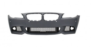 Pachet Exterior cu Toba Ornament Evacuare Fibra Carbon Mat Orificiu de admisie 5.8 cm Partea Stanga compatibil cu BMW Seria 5 F10 2011-2014 M-Technik Design - Img 2