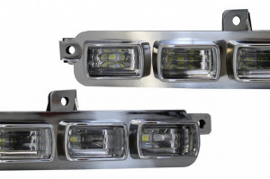 Prelungire Bara Fata LED DRL compatibil cu MERCEDES G-Class W463 G63 G65 2013-2017 - Img 6