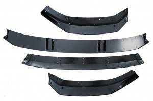 Prelungire Bara Fata Lip compatibil cu Audi A3 8V Facelift S-Line (2017-up) Negru Lucios - Img 6