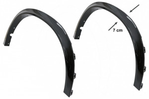 Prelungiri Aripi Extensii Aripi compatibil cu BMW X6 F16 2015-2020 M-Design M-Sport Negru Lucios - Img 2
