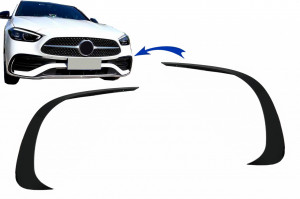 Prelungiri Bara Fata Aero compatibil cu Mercedes C Class W206 Sport Line 2021-> Negru Lucios - Img 2