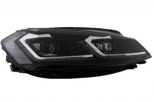 RHD Faruri LED compatibil cu VW Golf 7.5 VII Facelift (2017-up) cu Semnal Dinamic - Img 2