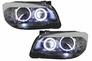 Set faruri LED Angel Eyes compatibil cu BMW X1 E84 2009-2012 Xenon Look - Img 3