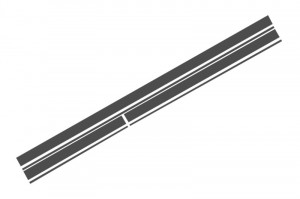 Set Stickere Gri Inchis compatibil cu MERCEDES CLA W117 C117 X117 2013-2016 A-Class W176 2012-> A45 Design