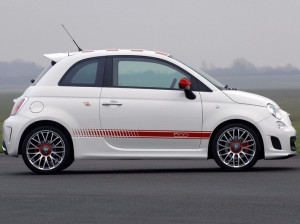 Stickere Laterale compatibil cu FIAT 500 2007-> Rosu - Img 4