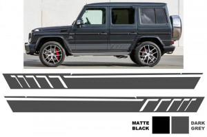 Stickere Laterale compatibil cu MERCEDES G-Class W463 W463 1989-> Gri Inchis