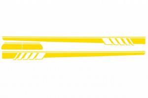 Stickere Laterale Galben Mat compatibil cu MERCEDES Clasa C C205 Coupe A205 Cabriolet 2014-> - Img 2
