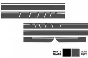 Stickere Laterale Gri Inchis compatibil cu Mercedes CLA W117 C117 X117 2013-2016 A Class W176 (2012+) A45 Design - Img 4