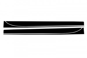 Stickere Laterale Negru Mat compatibil cu BMW Seria 3 F30 F31 2011-> M-Performance Design Negru Mat - Img 3