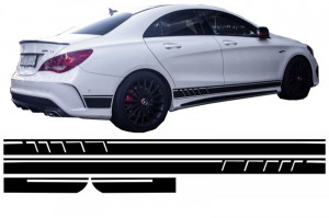 Stickere Laterale Negru Mat MERCEDES CLA W117 C117 X117 2013-2016 A-Class W176 2012-> - Img 4