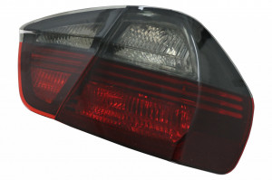 Stopuri compatibil cu BMW Seria 3 E90 Limuzina 2005-2008 Rosu Fumuriu - Img 3