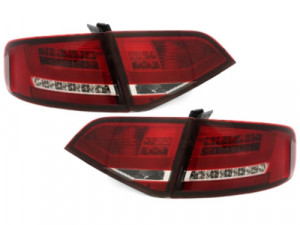 Stopuri LED compatibil cu AUDI A4 B8 8K Sedan 2007-2010 Rosu / Clar - Img 3