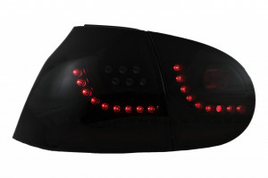 Stopuri LED compatibil cu VW Golf 5 V 2004-2009 Fumuriu Negru Extrem Urban Style Semnal Dinamic - Img 2
