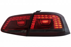 Stopuri LED compatibil cu VW Passat 3C B7 Sedan 2010-2014 Rosu Fumuriu - Img 2