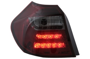 Stopuri LED Light Bar compatibil cu BMW Seria 1 E81 E87 2004-2007 Rosu Fumuriu - Img 2